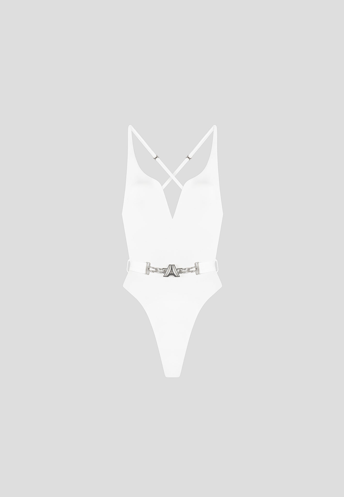 Eiffel Belted Swimsuit - Off White