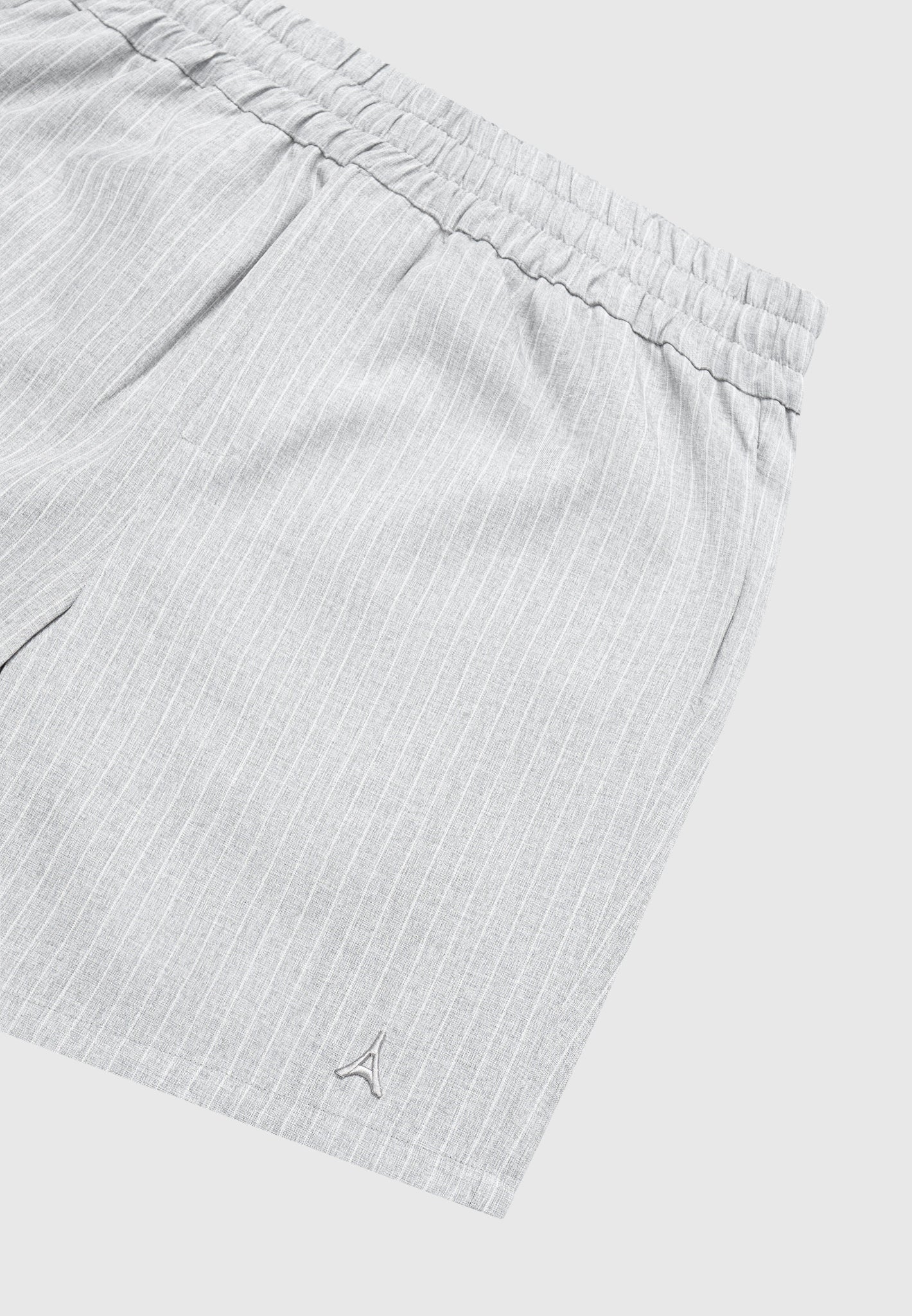 Pinstripe Shorts - Grey