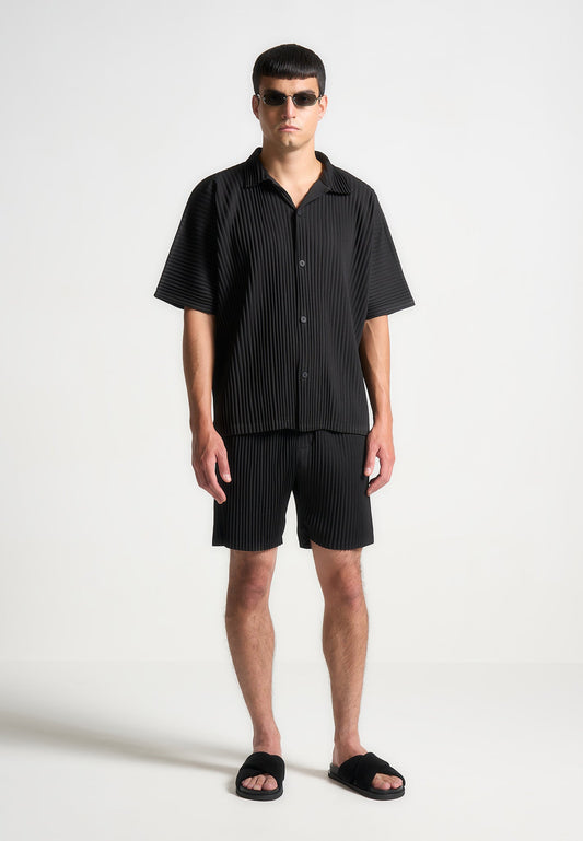 Pleated Shorts - Black