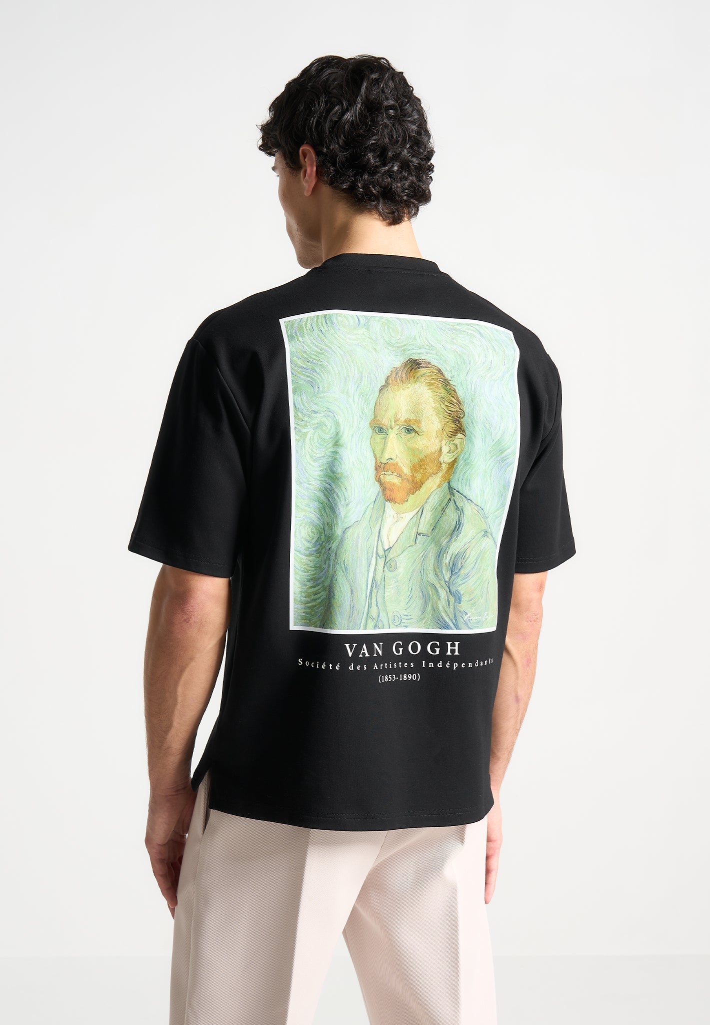 Van Gogh Self Portrait T-Shirt - Black